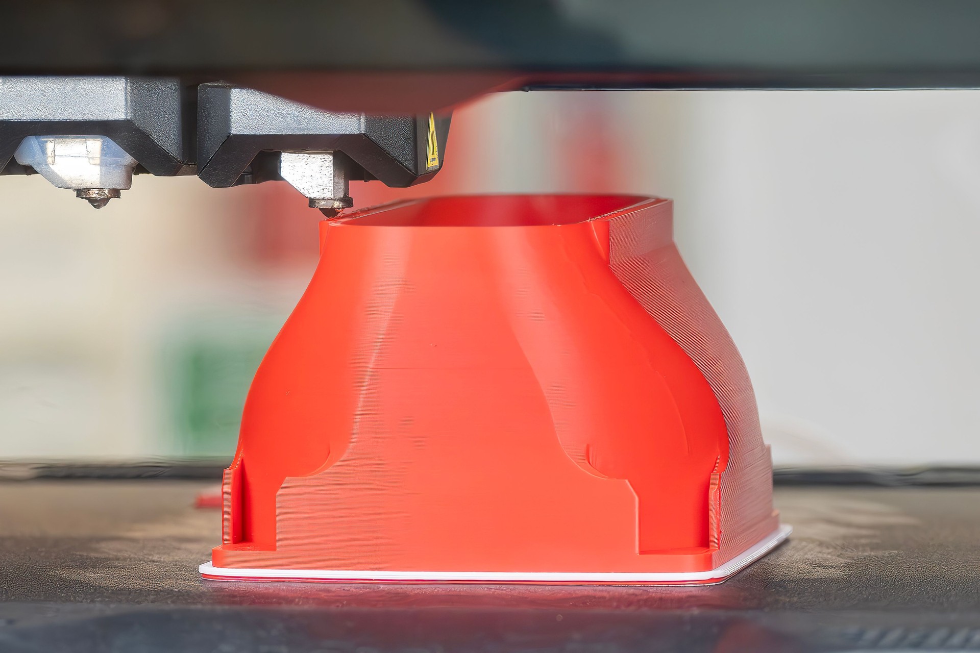 The high technology manufacturing process by rapid prototype method.